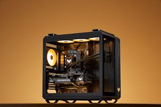 ASUS TUF as Nails custom PC build with ASUS motherboard and AIO cooler